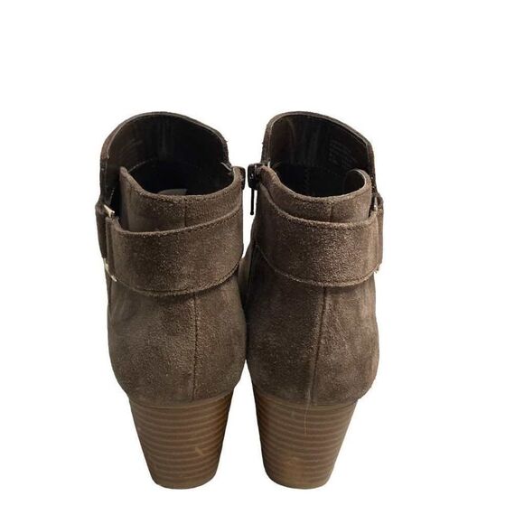 ALFANI Adison  Women’s Suede Leather Brown Booties Size 9.5 M 2” heel - Picture 11 of 12